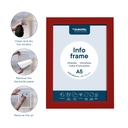 Infokader Zelfklevend set 2 stuks A5 rood