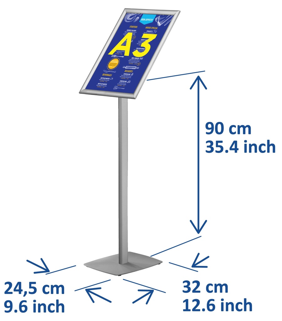 Infostandaard met kliklijst A3 25mm
