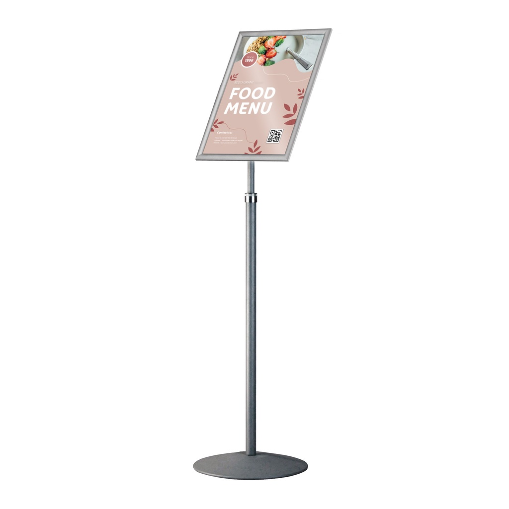 Infostand telescopisch met kliklijst A3 25mm