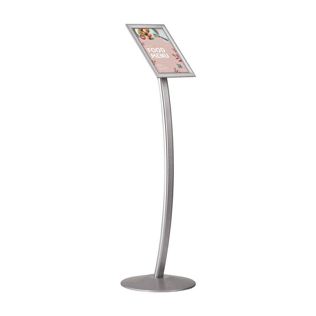 Infostand gebogen met kliklijst A4 25mm