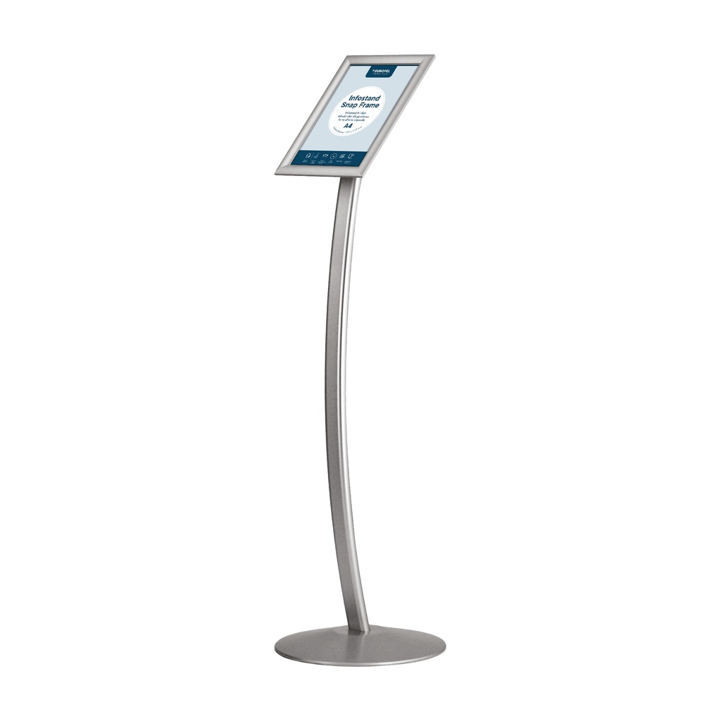 Infostand gebogen met kliklijst A4 25mm