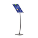 Infostand gebogen met kliklijst A3 25mm