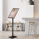 Infostand zwart met kliklijst A3 25mm