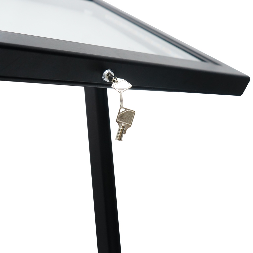 Menu vitrinekast 2x A4 met LED verlichting