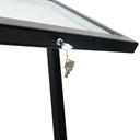 Menu vitrinekast 2x A4 met LED verlichting