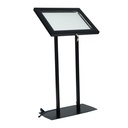 Menu vitrinekast 2x A4 met LED verlichting