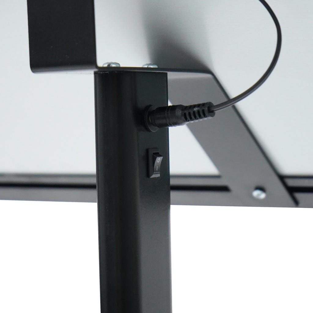 Menu vitrinekast 2x A4 met LED verlichting