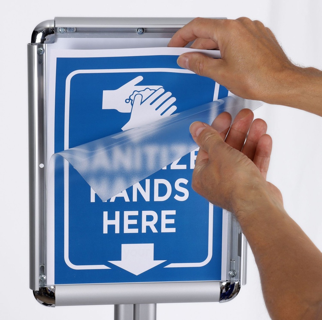 Infostand Handhygiene Beschermingsspray
