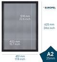 Kliklijst A2 25mm mat zwart