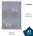 Kliklijst A2 25mm mat wit