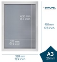 Kliklijst A3 25mm mat wit