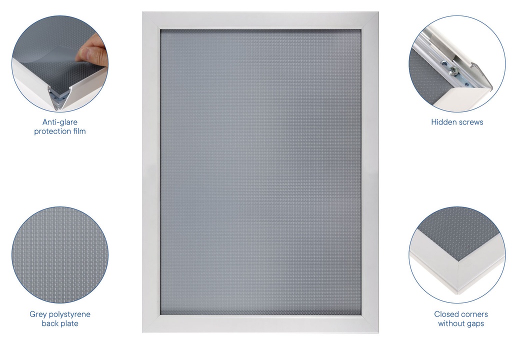 Kliklijst A3 25mm mat wit