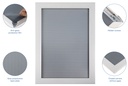Kliklijst A4 25mm mat wit