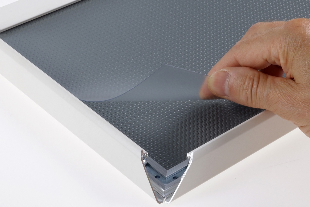Kliklijst A4 25mm mat wit