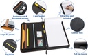 Schrijfmap Rillstab "Excellent deluxe" A4 lederlook zwart