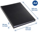 Showalbum Rillstab "Original" A4 zwart - 60 tassen
