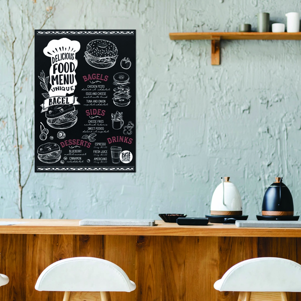Wandkrijtbord 50 x70cm