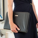 Schrijfmap Rillstab "Excellent deluxe" A4 lederlook zwart