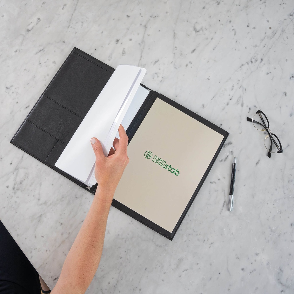 Showalbum Rillstab "Ambassador" A4/40 tassen zwart