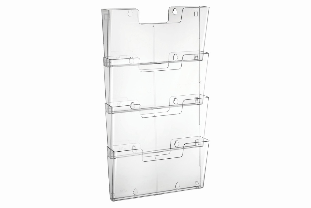 Wandfolderbakje 4xA4 "liggend" en koppelbaar