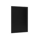 Wandkrijtbord met lijst 50x70cm zwart