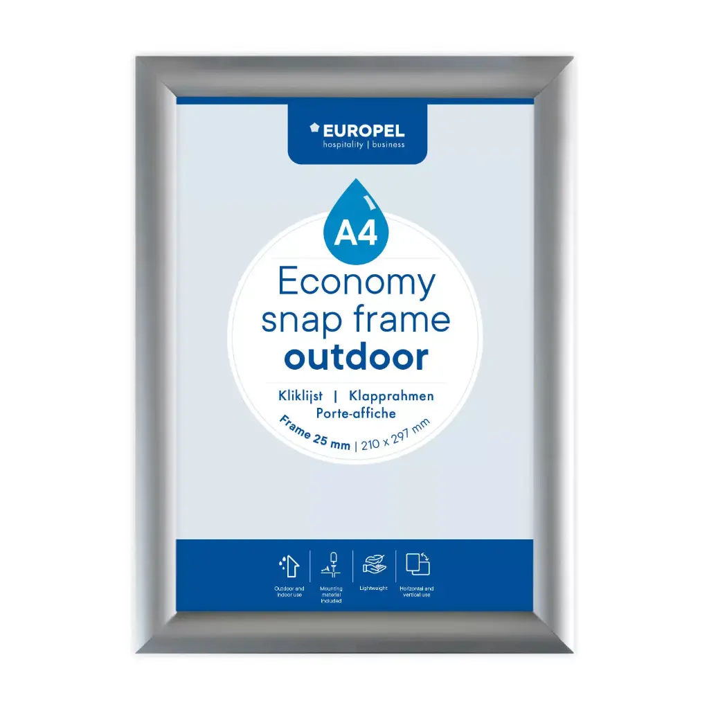 355131_01_Snapframe_Europel_Economy_outdoor_A4_25mm_silver_inlay_NEW.webp