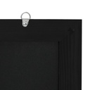 Wandkrijtbord met lijst 50x70cm zwart