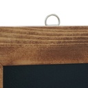 Wandkrijtbord met lijst 50x100cm natural