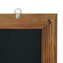 Wandkrijtbord met lijst 50x100cm natural