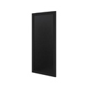 Wandkrijtbord met lijst 50x100cm zwart