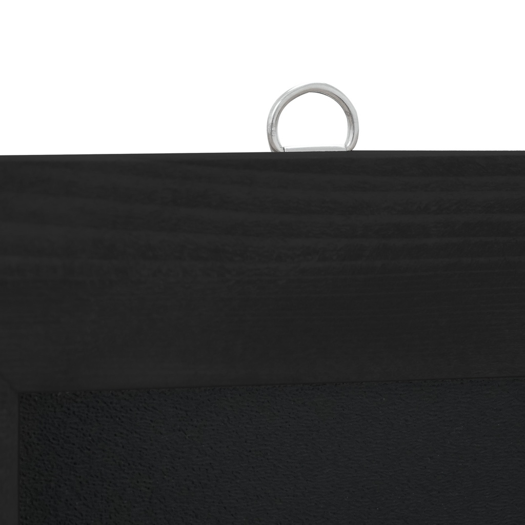Wandkrijtbord met lijst 50x100cm zwart