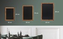 Wandkrijtbord met lijst 60x84cm natural