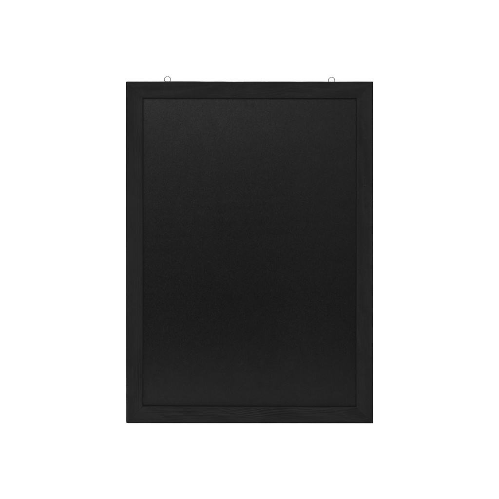 Wandkrijtbord met lijst 60x84cm zwart