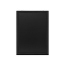 Wandkrijtbord met lijst 60x84cm zwart