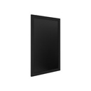 Wandkrijtbord met lijst 60x84cm zwart