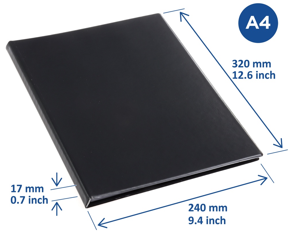 Showalbum Rillstab "Original" A4 zwart - 30 tassen