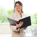 Showalbum Rillstab "Original" A4 zwart - 60 tassen