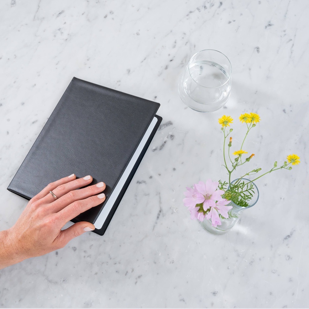 Showalbum Rillstab "Original" A5 zwart  - 20 tassen