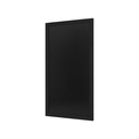 Wandkrijtbord met lijst 60x110cm zwart