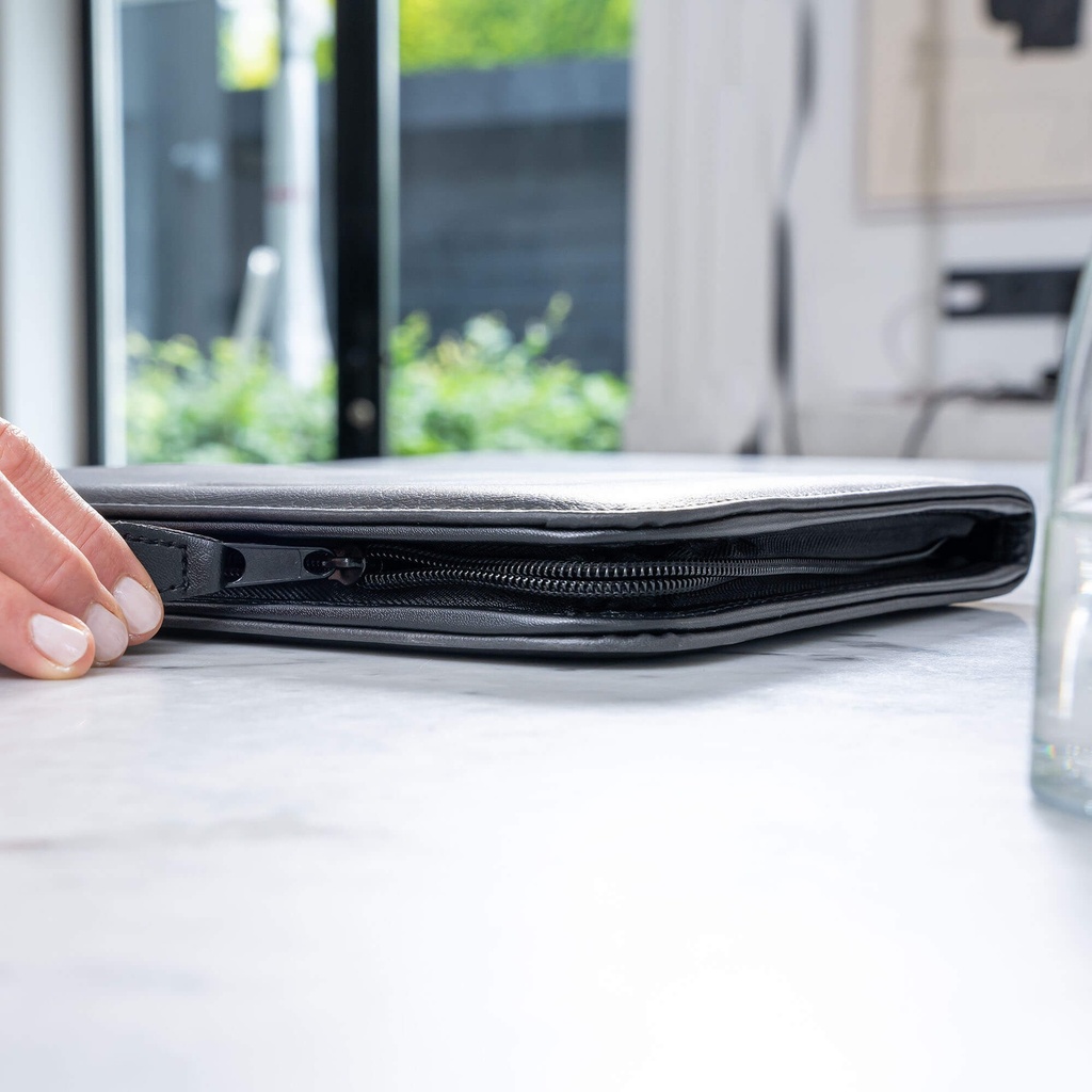 Schrijfmap Rillstab "Excellent de luxe" A5 lederlook zwart