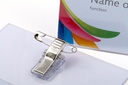 Badge clip + speld 90 x 60 mm / 24 stuks