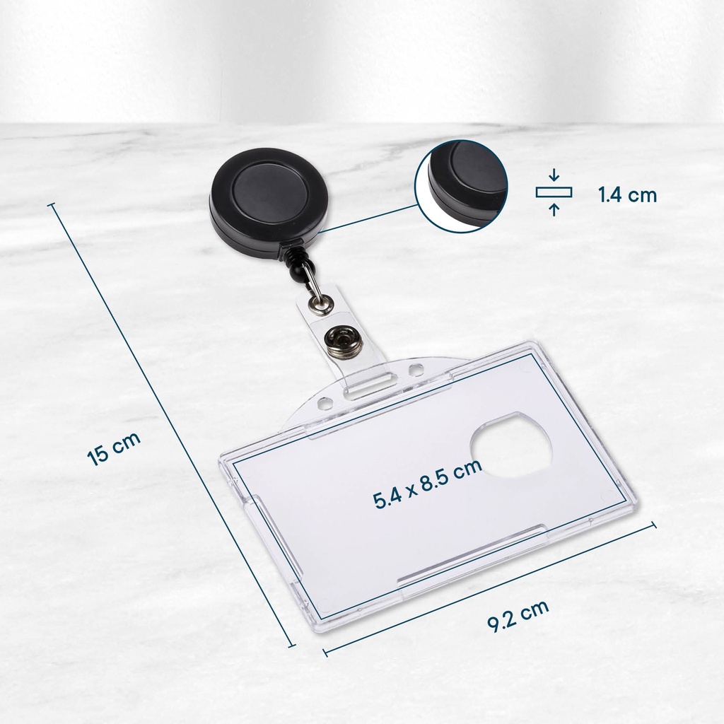 Pashouder met strip + afroller 54x85 mm / 10 stuks
