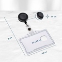 Pashouder met strip + afroller 54x85 mm / 10 stuks