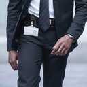 Pashouder met strip + afroller 54x85 mm / 10 stuks