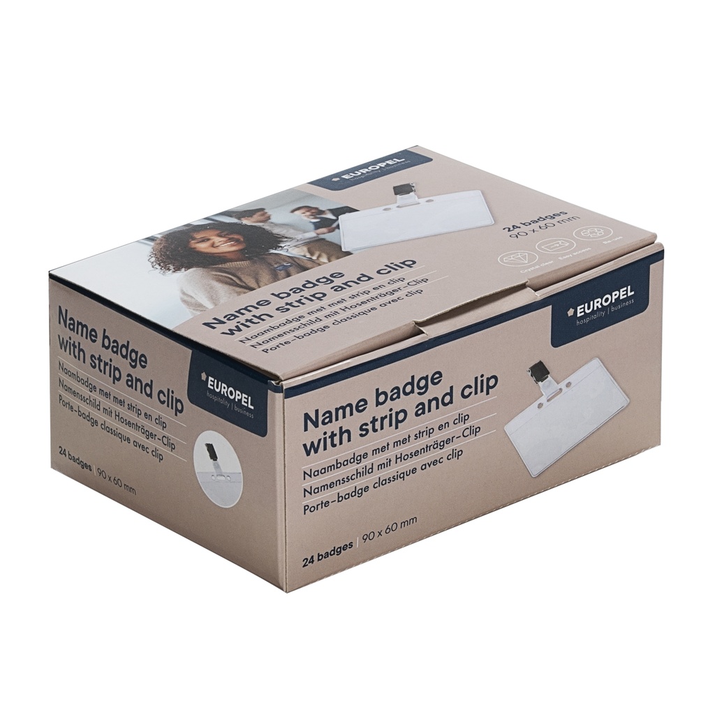 ​Pashouder open strip 54x85mm / 24 stuks.