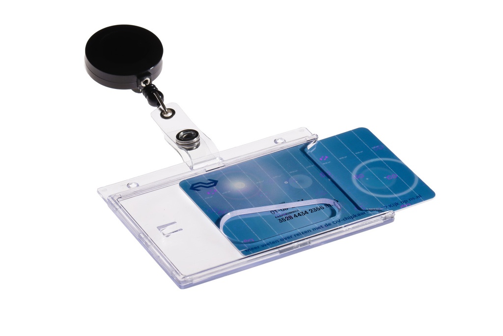 Pashouder gesloten + afroller 54x85mm  / 10 stuks