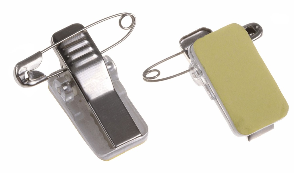 Clip/Speld zelfklevend voor badge 23x13 mm / 50 stuks