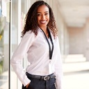 Badgekoord zwart10 stuks