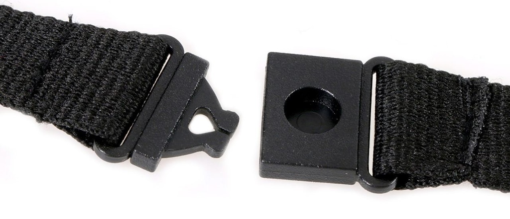 Badgekoord zwart10 stuks