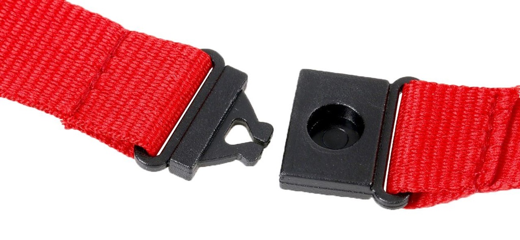 Badgekoord rood 10 stuks